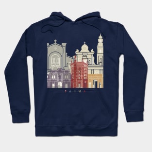 Parma skyline poster Hoodie